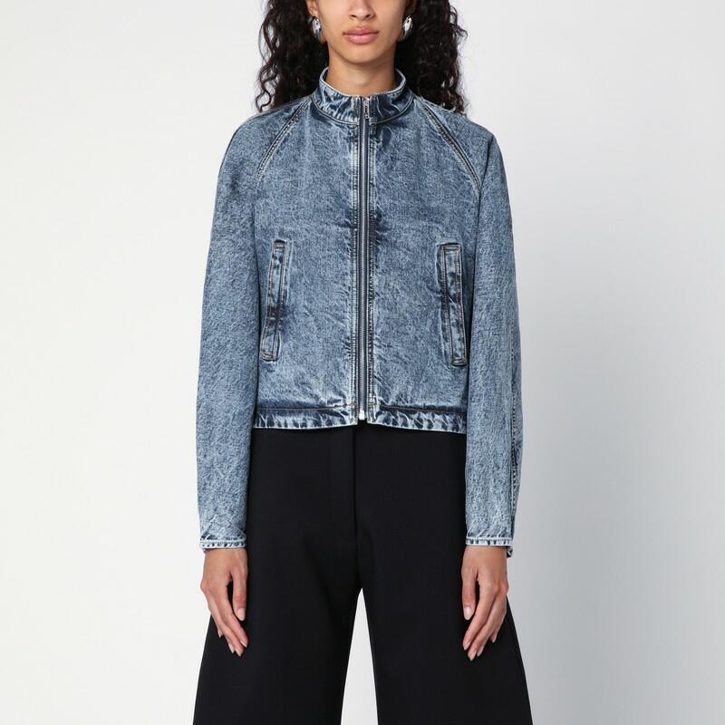 Alaïa Rounded denim racing jacket Cover