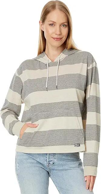 Salty Crew Dawn Patrol Midweight UPF Hooded Tee (Off-White) Women's Clothing Cover