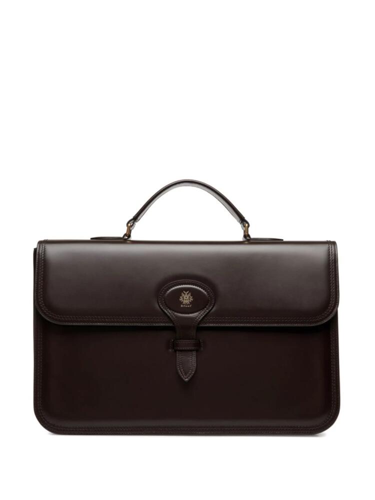 Bally logo briefcase - Brown Cover