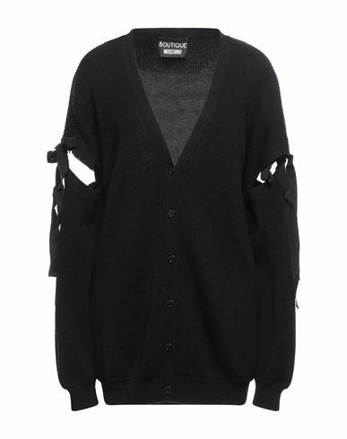 Boutique Moschino Woman Cardigan Black Virgin Wool Cover