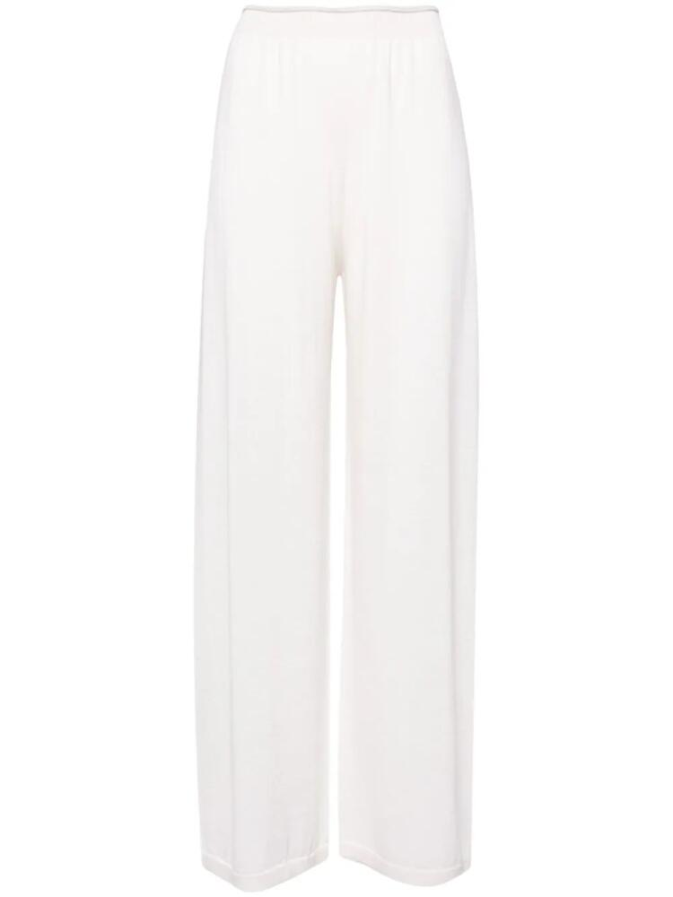 Fedeli elasticated-waist straight-leg trousers - Neutrals Cover