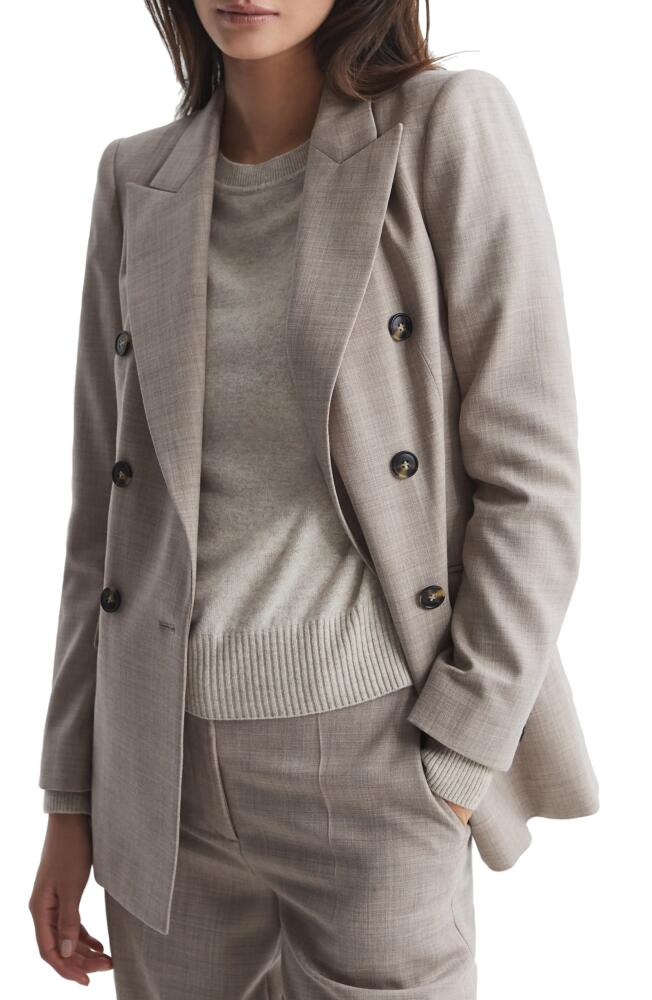 Reiss Hazel Stretch Wool Blazer in Oatmeal Cover