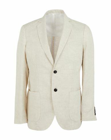 8 By Yoox Man Blazer Beige Linen Cover