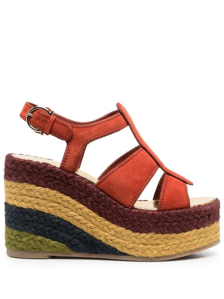 Ferragamo high wedge-heel espadrilles - Orange Cover