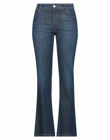 Pt Torino Woman Jeans Blue Cotton, Elastane Cover