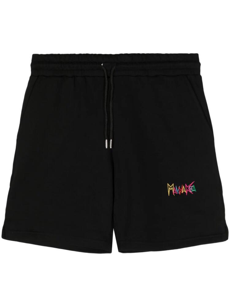 Mauna Kea logo-embroidered cotton track shorts - Black Cover