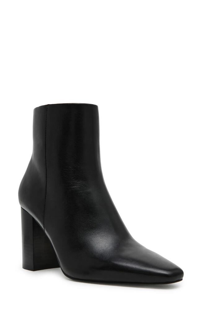 Steve Madden Aidan Bootie in Black Leather Cover