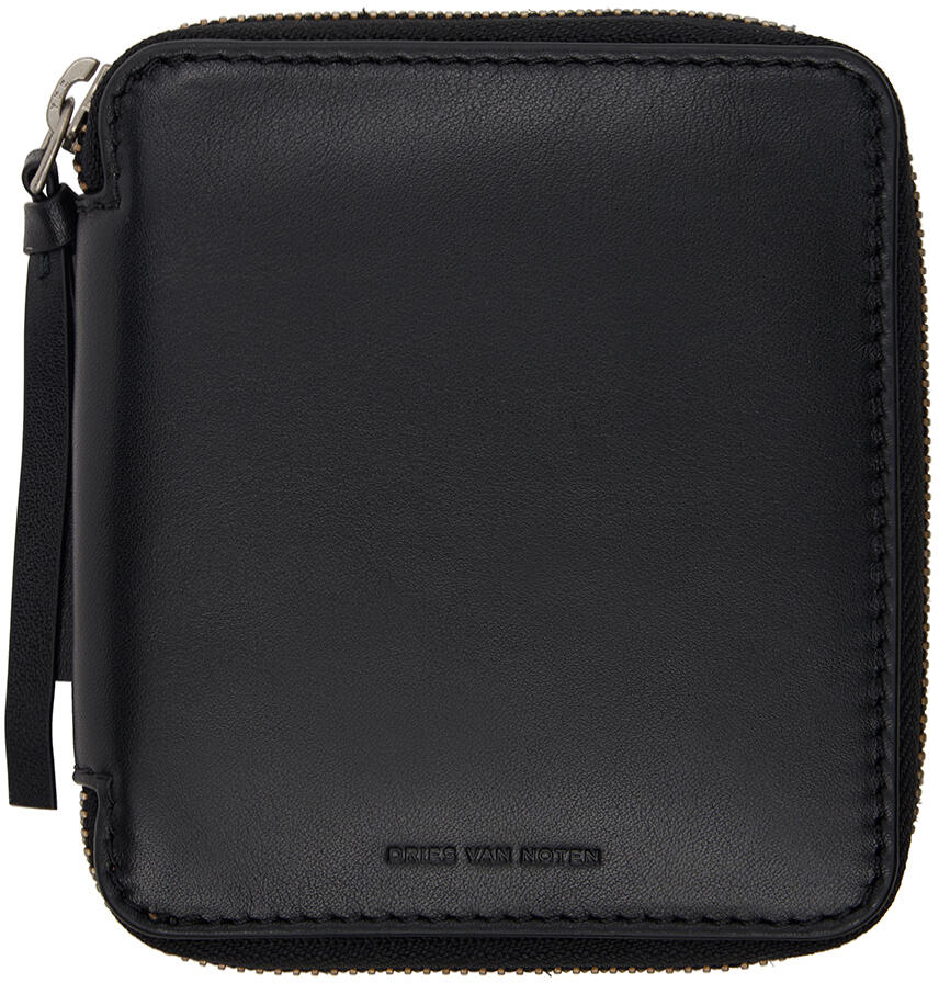 Dries Van Noten Black Zip Wallet Cover