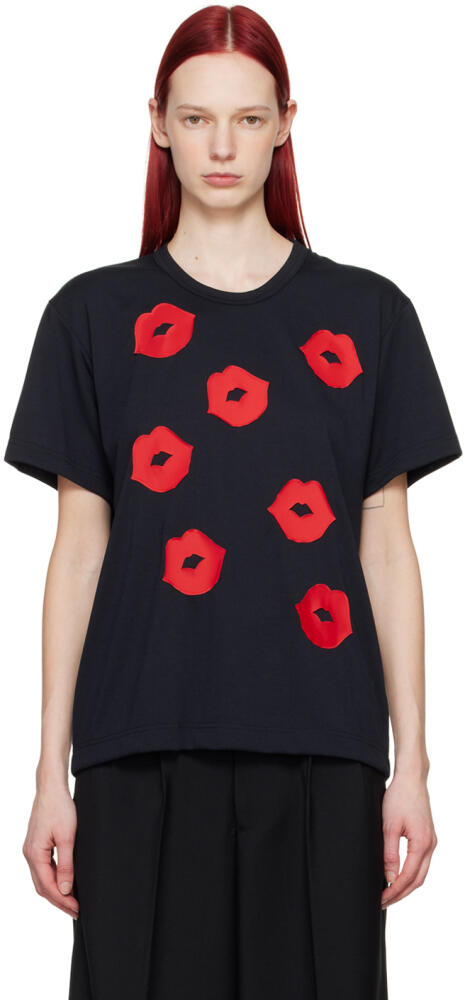 Comme des Garçons Homme Plus Black Appliqué T-Shirt Cover