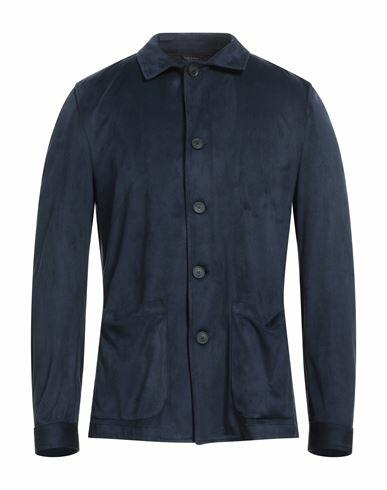 Ungaro Man Blazer Midnight blue Polyester, Elastane Cover