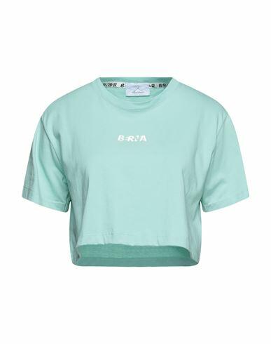 Berna Woman T-shirt Light green Cotton Cover