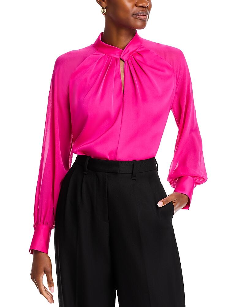 Elie Tahari The Valentine Silk Blend Blouse Cover