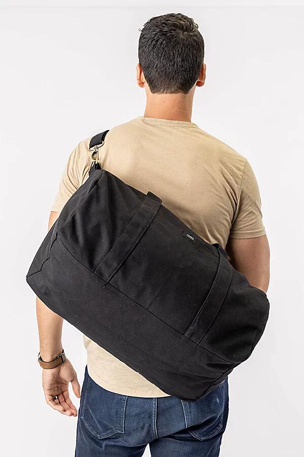 Terra Thread Organic Cotton Canvas Duffle Bag in Black Cover