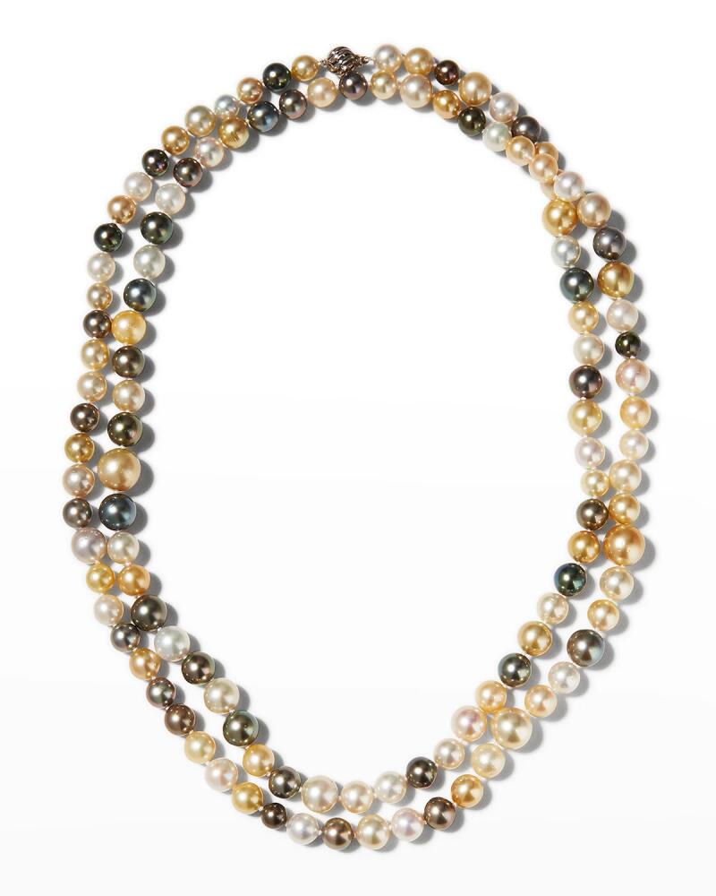 Belpearl 18k Long Multicolor Pearl Necklace, 50"L Cover