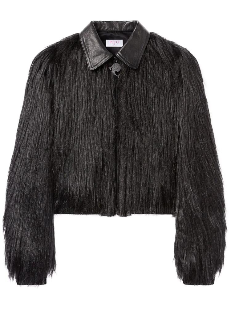 PUCCI Kidhassia panelled faux-fur jacket - Black Cover