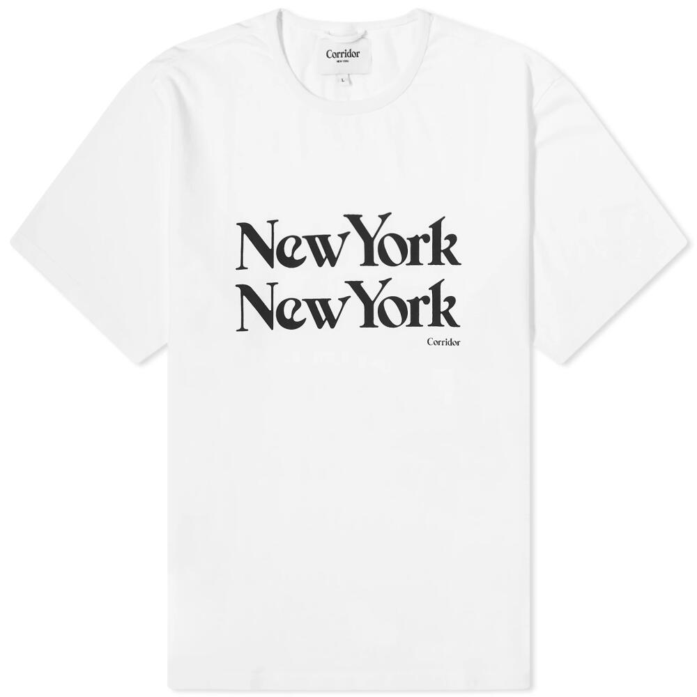 Corridor Men's New York New York T-Shirt in White Cover