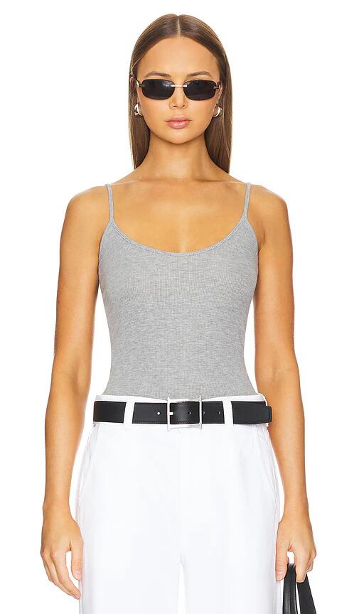 Goldie Ribbed Cami in Grey Cover