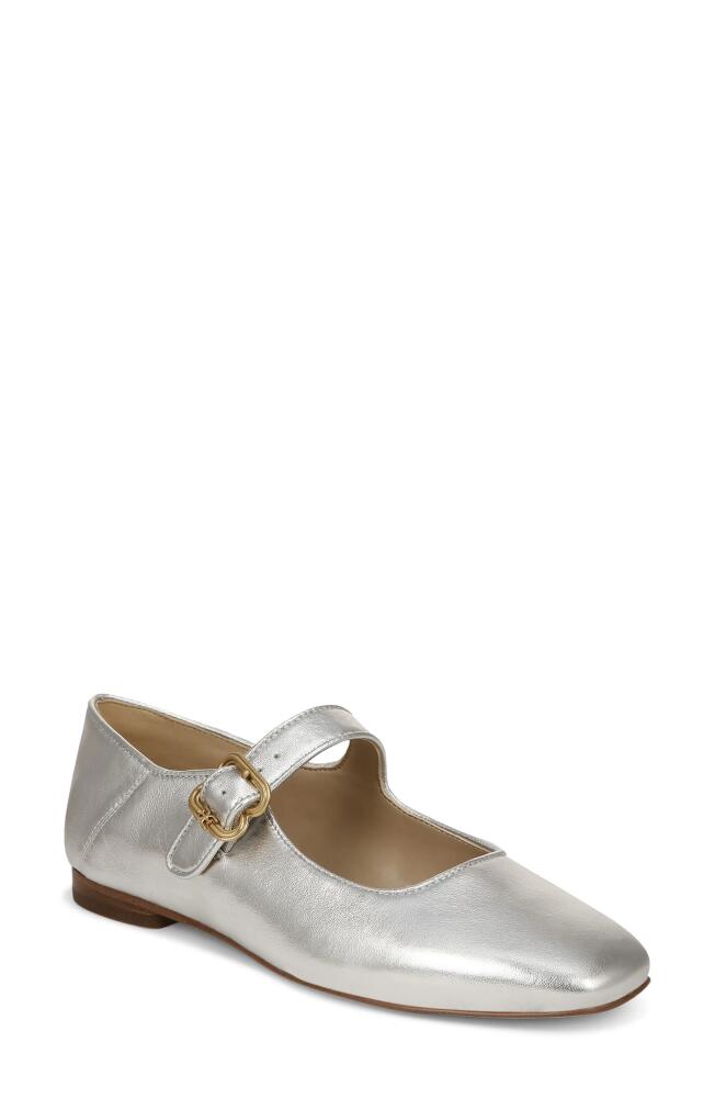 Sam Edelman Michaela Mary Jane Flat in Soft Silver Cover