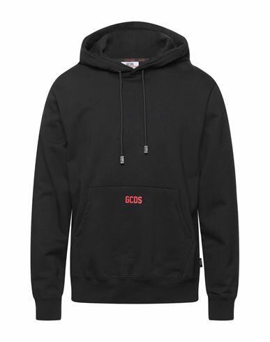 Gcds Man Sweatshirt Black Cotton Cover