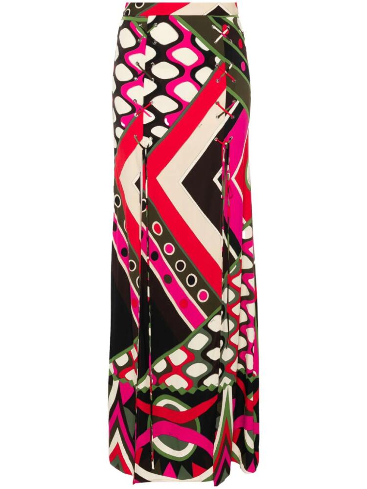 PUCCI Vivara-print maxi skirt - Neutrals Cover