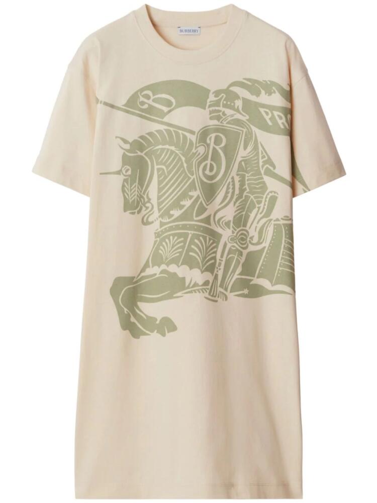 Burberry Equestrian Knight cotton dress - Neutrals Cover