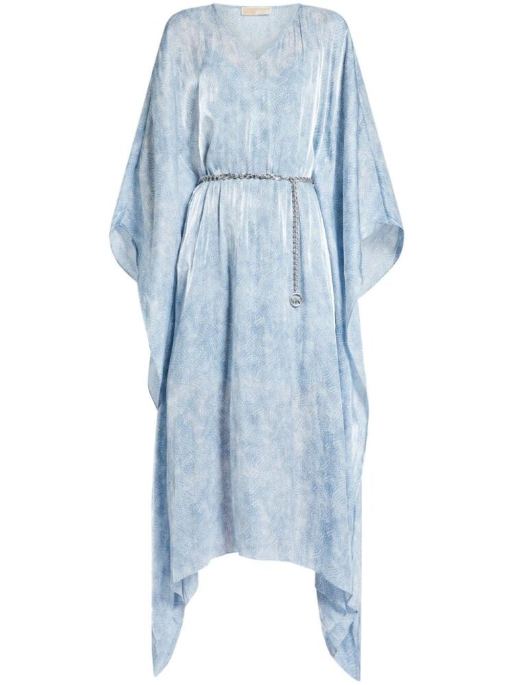 Michael Kors belted kaftan dress - Blue Cover