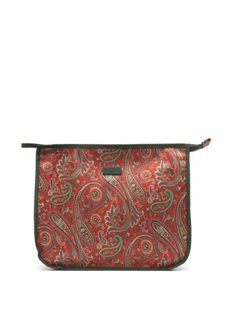 ETRO paisley-print wash bag - Red Cover