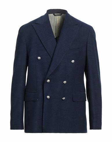 Brian Dales Man Blazer Blue Wool, Elastane Cover