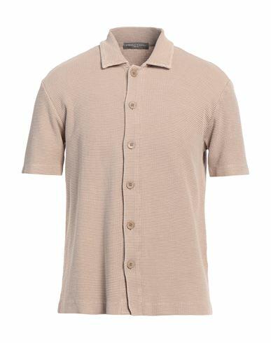 Daniele Fiesoli Man Shirt Beige Cotton Cover