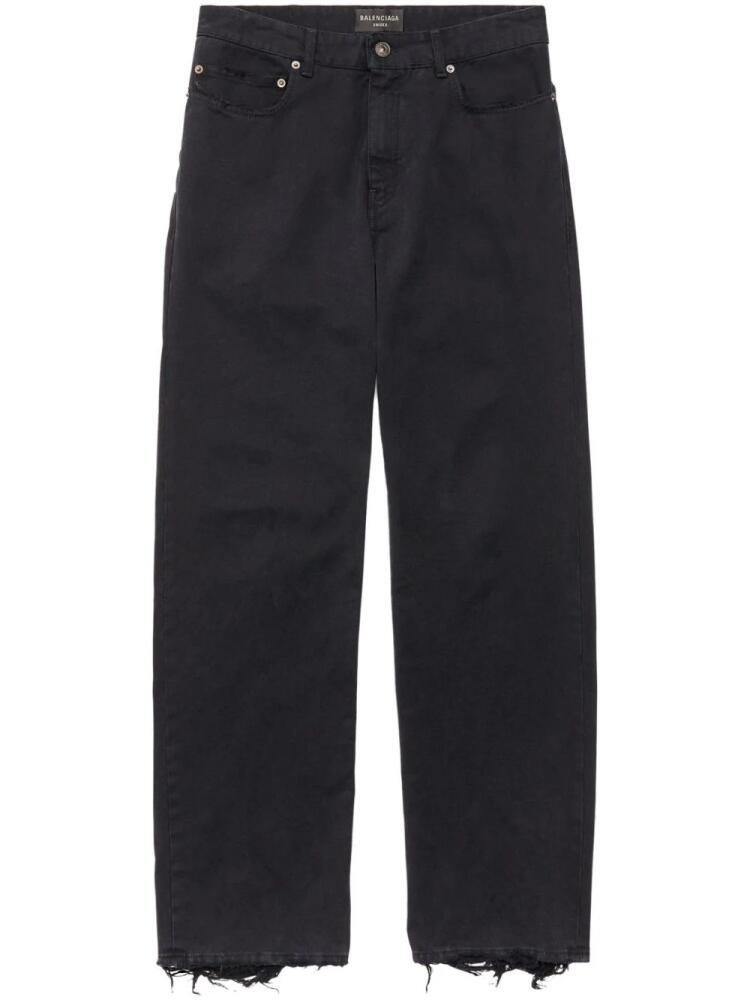 Balenciaga logo-patch jeans - Black Cover