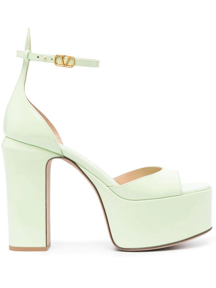 Valentino Garavani Tan-Go 120mm platform sandals - Green Cover