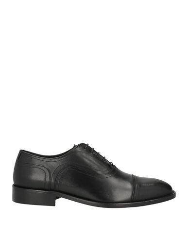 Baldinini Man Lace-up shoes Black Calfskin Cover