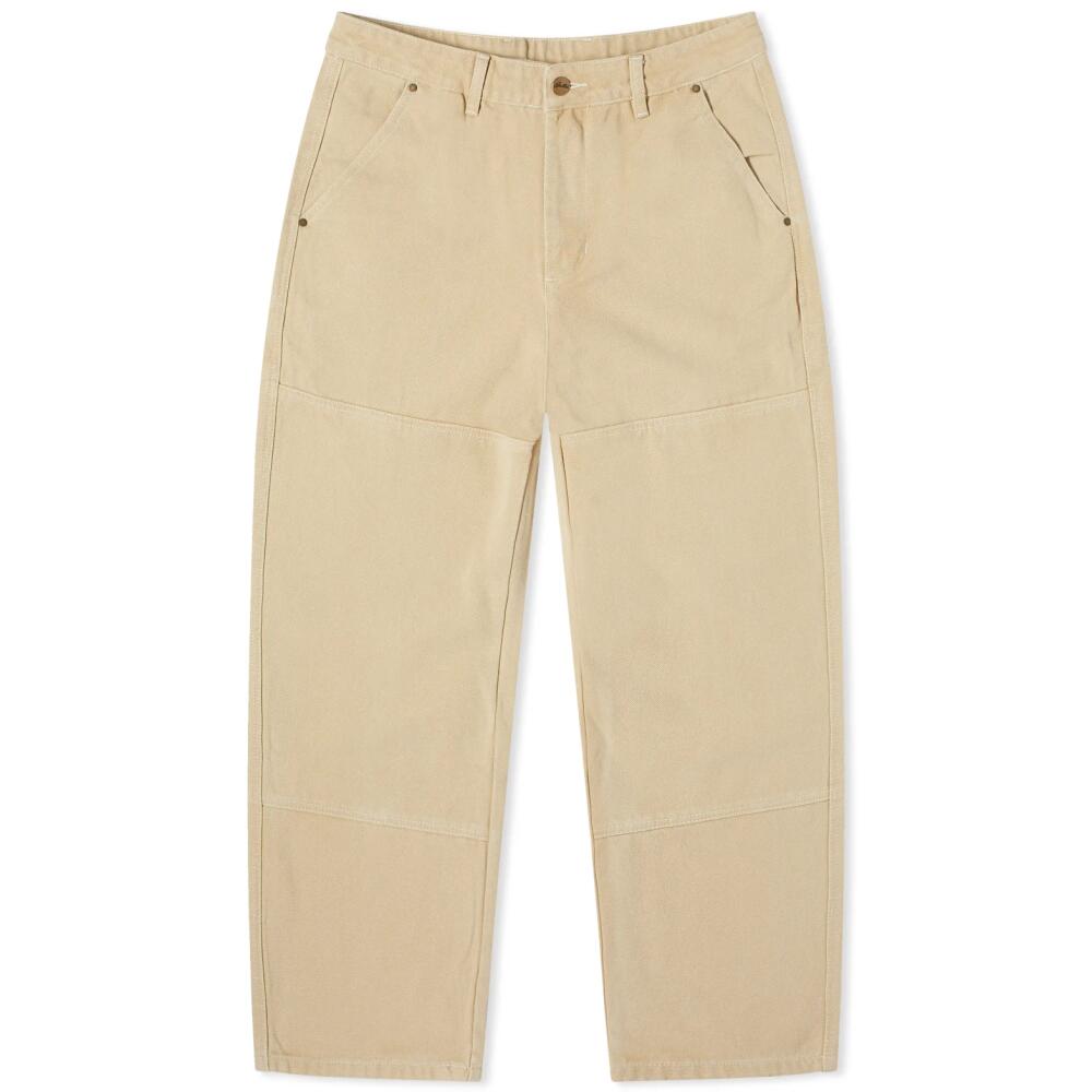 Butter Goods Men's Work Double Knee Pants in Washed Khaki Cover