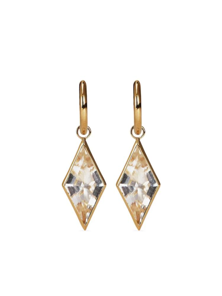 Otiumberg Kite quartz drop earrings - Gold Cover