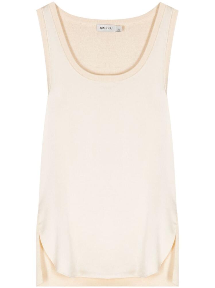 Simkhai Faro panelled tank top - Gold Cover