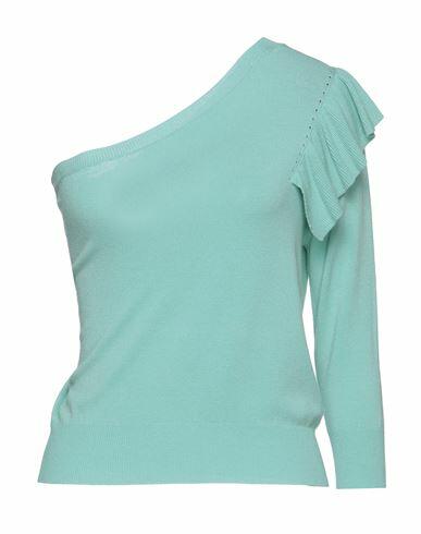 Motel Woman Sweater Light green Viscose, Polyamide Cover