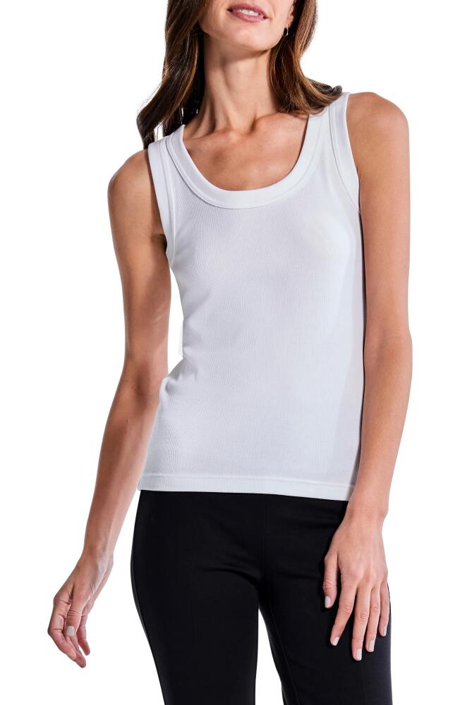 NIC+ZOE Perfect Knit Rib Scoop Neck Tank in Paper White Cover