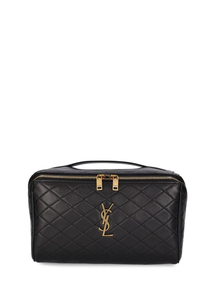 SAINT LAURENT Gaby Leather Make-up Case Cover