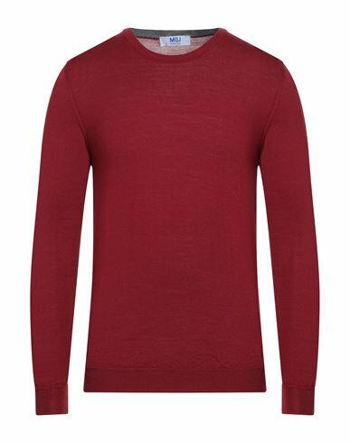 Mqj Man Sweater Burgundy Wool, Acrylic Cover