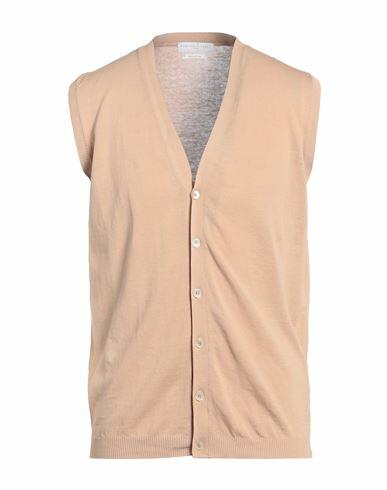 Daniele Fiesoli Man Cardigan Sand Cotton Cover