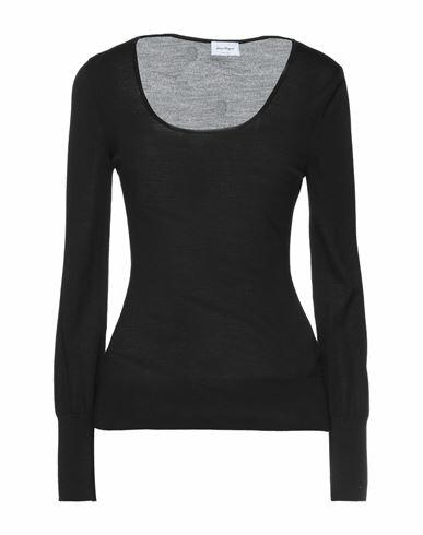 Ferragamo Woman Sweater Black Virgin Wool, Polyamide Cover