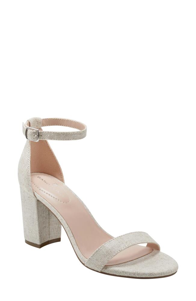 Bandolino Armory Ankle Strap Sandal in Silver/Silver Cover