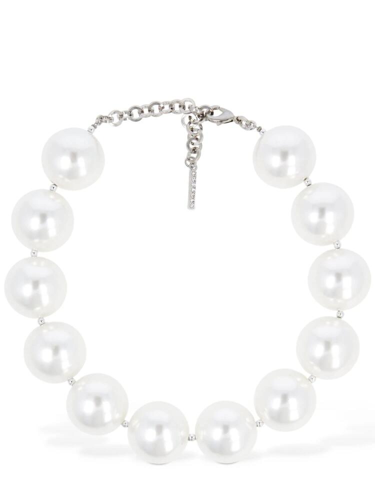 ALESSANDRA RICH Faux Pearl Necklace Cover