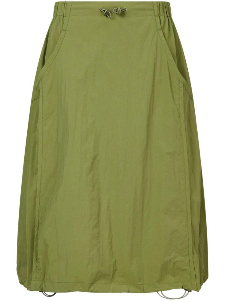 STUDIO TOMBOY drawstring-hem elasticated-waist midi skirt - Green Cover