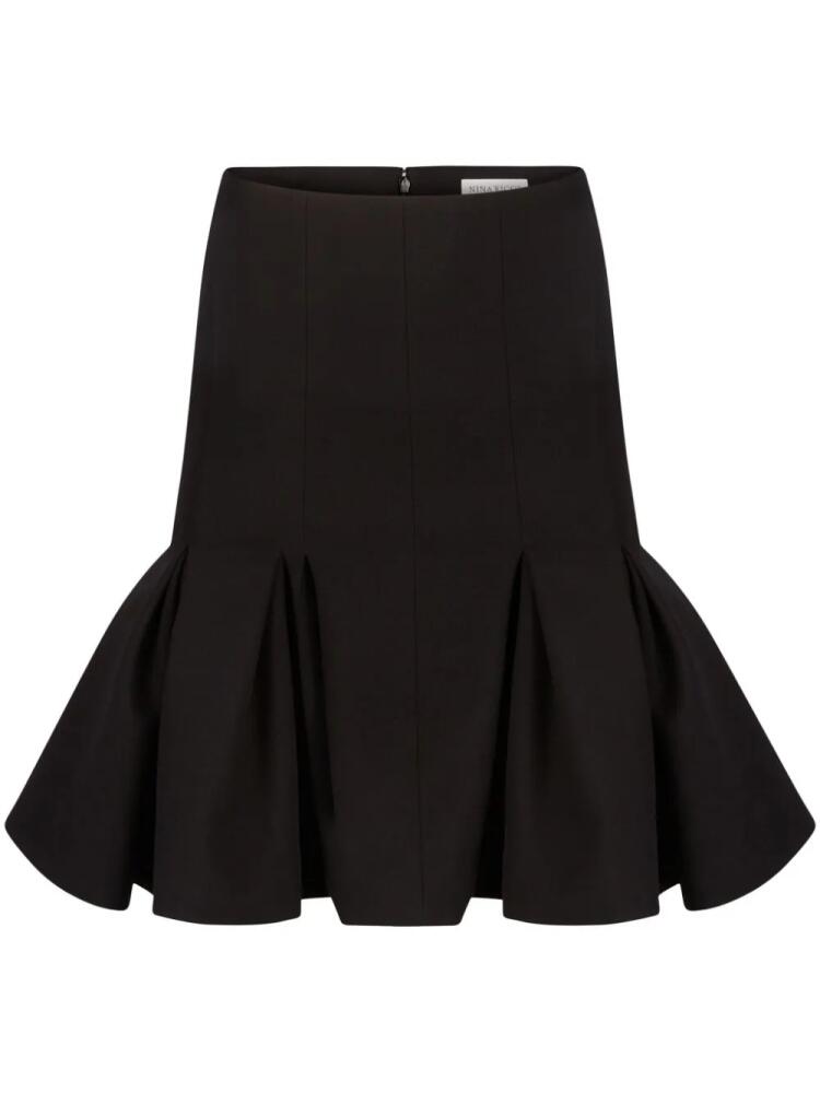 Nina Ricci Peplum Mid Skirt - Black Cover