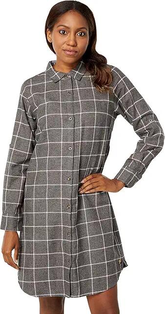 Hatley Cara Shirtdress (Charcoal Windowpane) Women's Clothing Cover