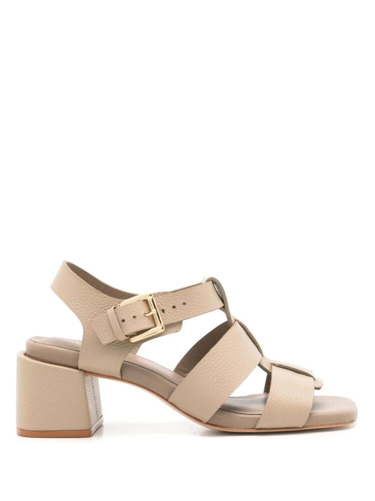 Sarah Chofakian Ponteils 45mm leather sandals - Neutrals Cover