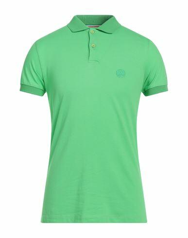 People Of Shibuya Man Polo shirt Acid green Cotton, Elastane Cover