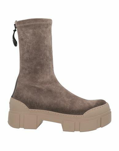 Vic Matiē Woman Ankle boots Grey Leather Cover