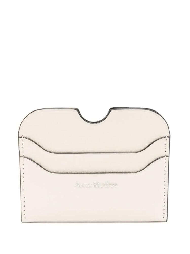 Acne Studios leather card holder - Neutrals Cover